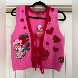 STRAWBERRY SHORTCAKE | Knit Hearts Pink Vest